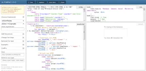 Quickly view your code change at the touch of a button jsFiddle code snippet GUI