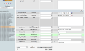 Change 'post_type' from 'post' to your custom post type. phpmyadmin admin panel for a WordPress post