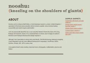 Snipplr Snippets sidebar widget in action. View of the snippler snippets side bar.