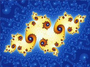 The Julia set; incredibly beautiful. The beautiful Julia fractal