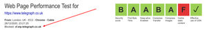 Blocked URL strings are displayed in the results at the top of the page.