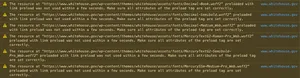 If you preload assets that aren't used in the page load the browser will most likely tell you in the console. Warnings from Firefox about the unused fonts.