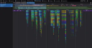 Image of the Firefox developer tools performance panel.