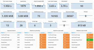 Image of the dashboard sitespeed.io gives you.