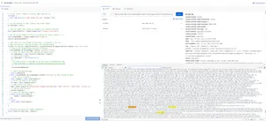 Cloudflare UI with the example code and modified CSS.