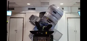 Picture of me lying on the machine.