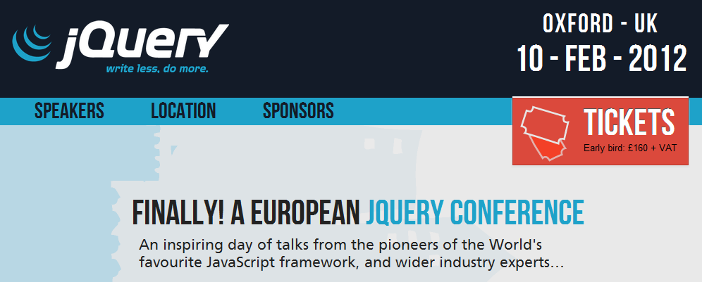jQuery confrence in the UK in 2012.