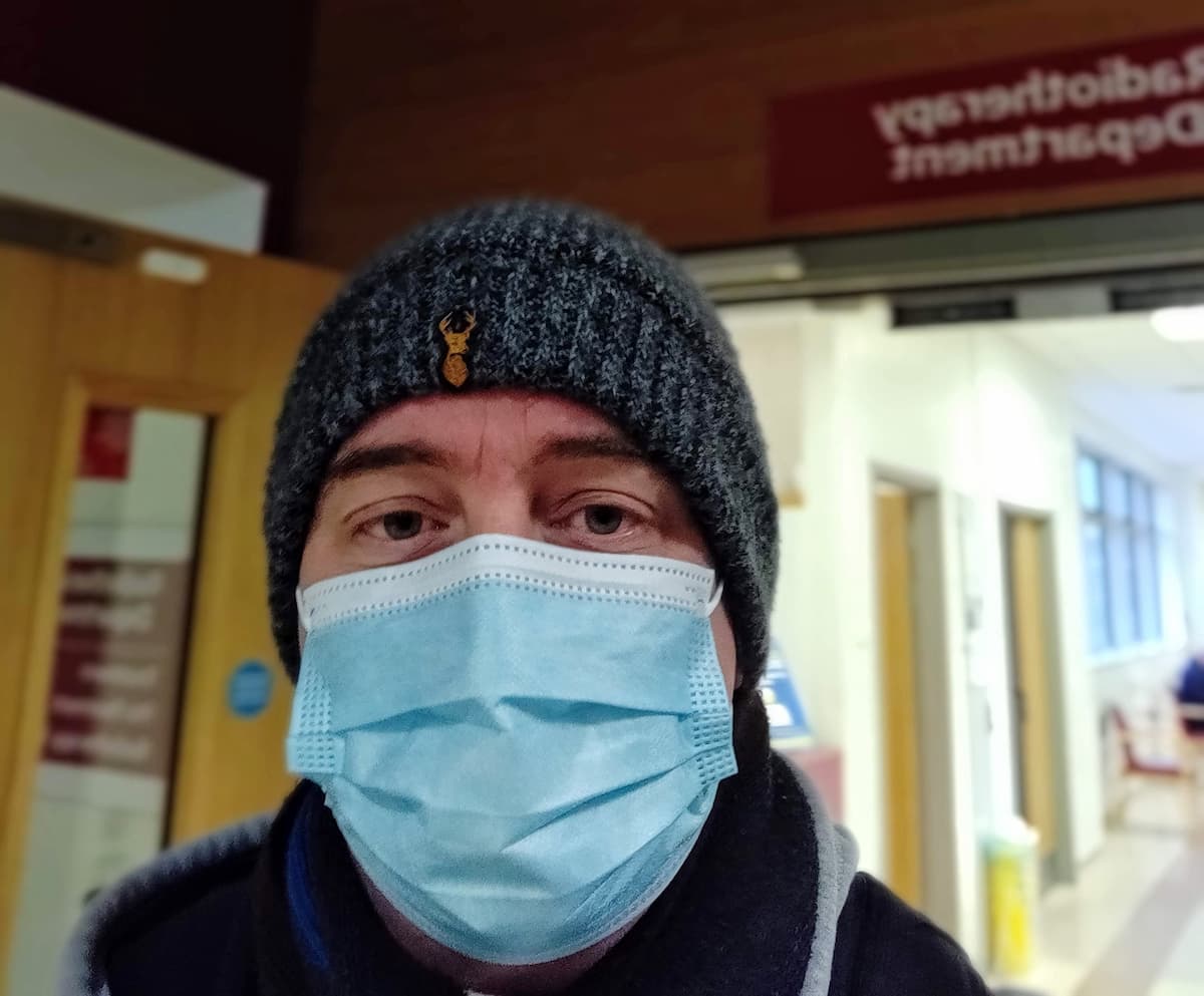 Picture of me walking out of the radiotherapy ward for the final time!