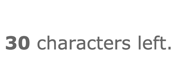 jQuery Plug-in: Characters Left image