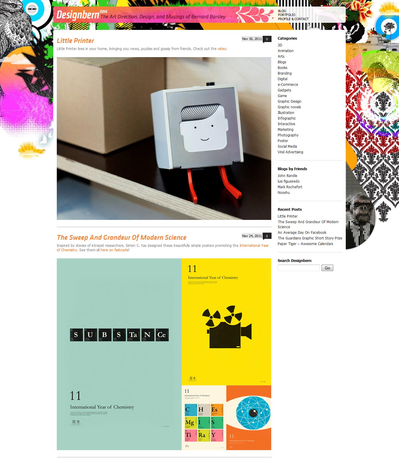 Design Bern homepage.