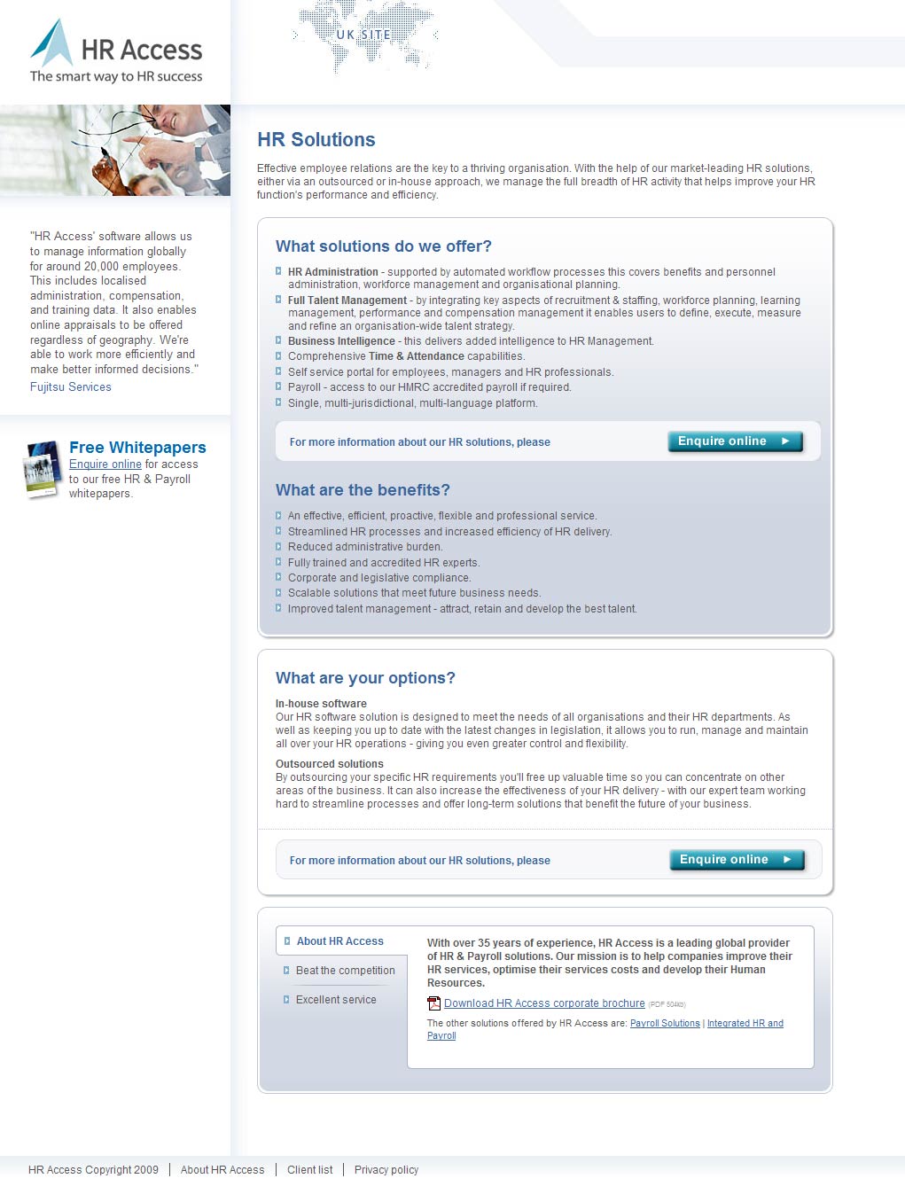 HR Access homepage image.