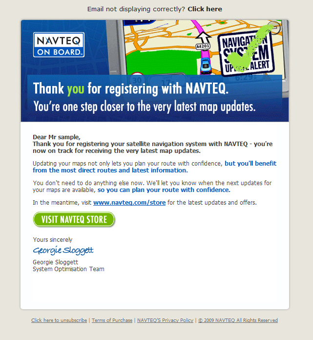 NAVTEQ email template 2 image.