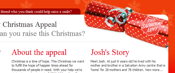 Salvation Army Christmas Appeal image