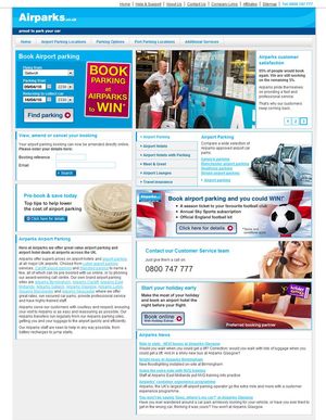 Airparks sample homepage.