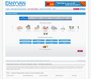 Anyvan items list.