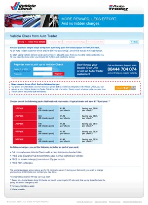 Auto Trader landing page 1.