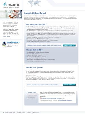 HR Access integrated.