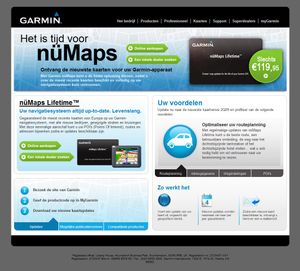 NAVTEQ landing page Dutch.