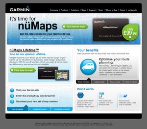 NAVTEQ landing page English.