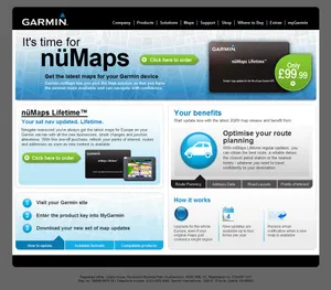 NAVTEQ landing page English.