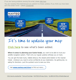 NAVTEQ email template 1.