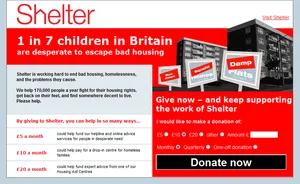 Shelter landing page version 3.