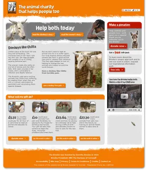 The Brooke help both donkey.