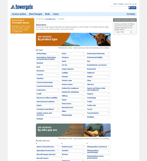 Towergate Insurance products.