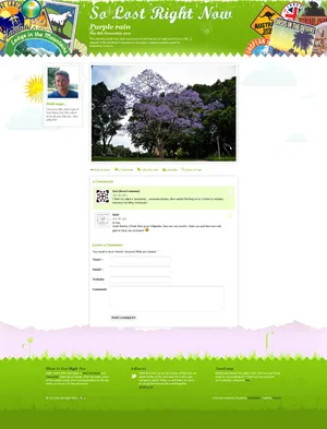 So Lost Right Now contact page.